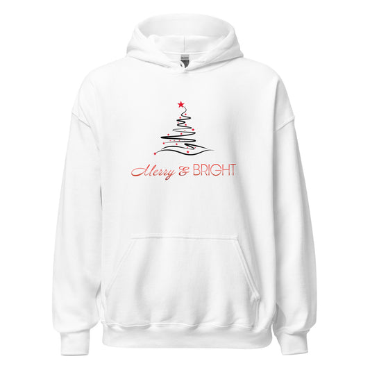 Merry & Bright Soft Hoodie in Snowy White