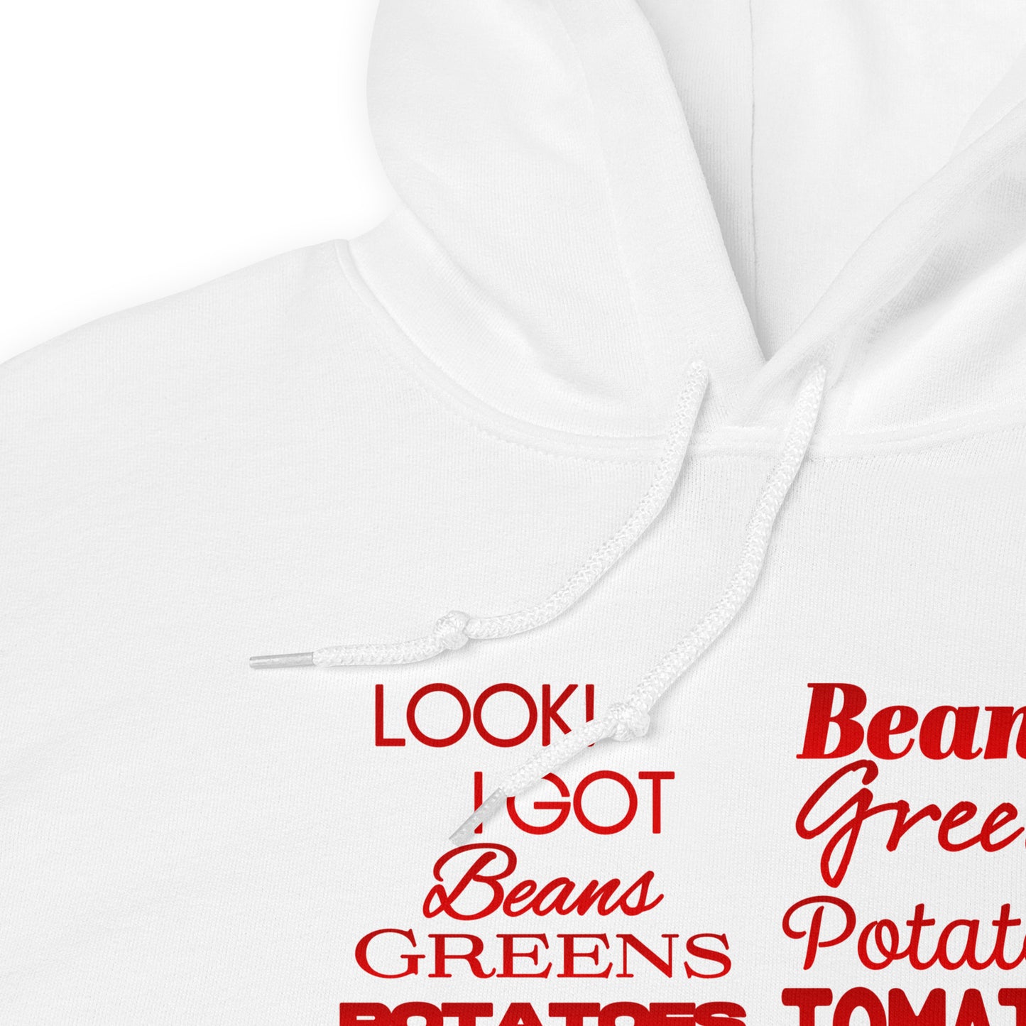 Beans Greens Potatoes Tomatoes Soft Hoodie