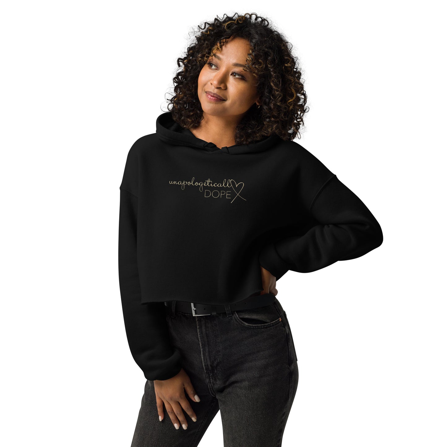 Unapologetically DOPE Soft Crop Hoodie